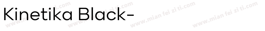 Kinetika Black字体转换